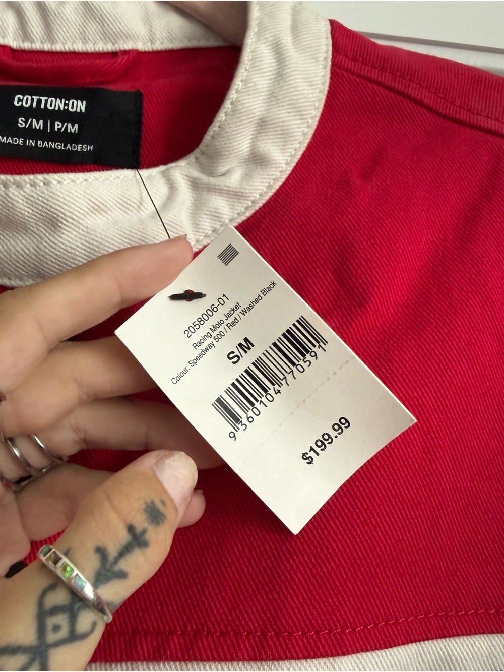 Monaco Racing Colorblock Jacket - Red & Black - Picture 8 of 8